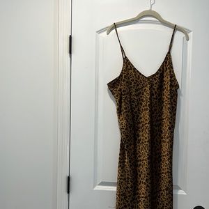 Silky knee length dress